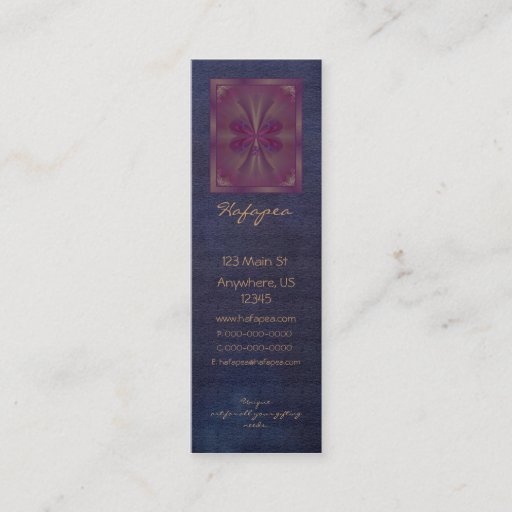 Customizable Purple Butterfly Abstract Art Business Card