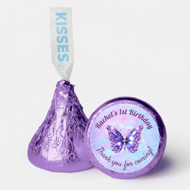 purple butterfly any celebration hershey®'s kisses® (Front)