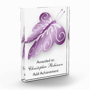 Purple Butterfly Award by biglnet at Zazzle
