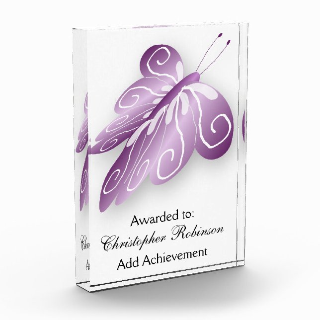 Purple Butterfly Award (Left)
