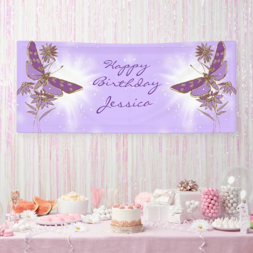 Purple Butterfly Birthday