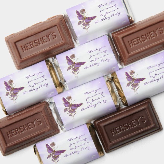 Purple Butterfly Birthday Hershey's Miniatures (Assorted)