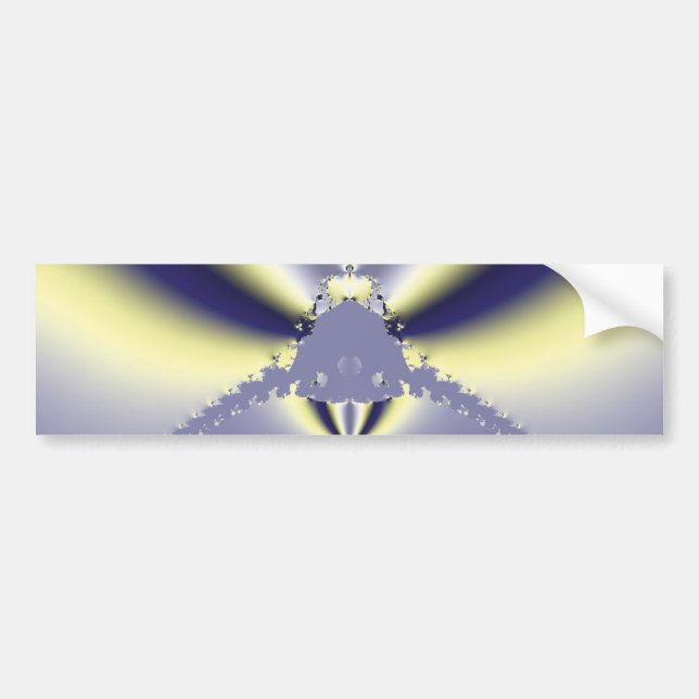 Purple Butterfly Bumper Sticker (Front)
