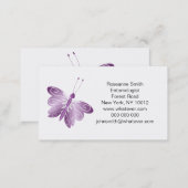 Purple Butterfly Business Card (Front/Back)