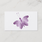 Purple Butterfly Business Card (Back)
