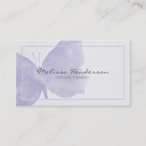 Purple Butterfly Business Card