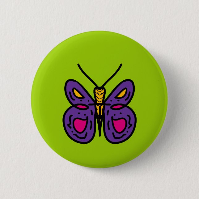purple butterfly button (Front)