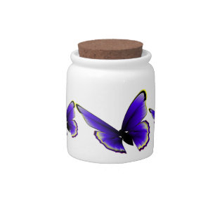 Purple Butterfly Candy Jar