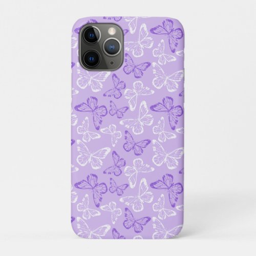 Purple Butterfly iPhone 11 Pro Case