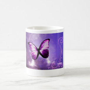 Purple Butterfly Coffee Mug