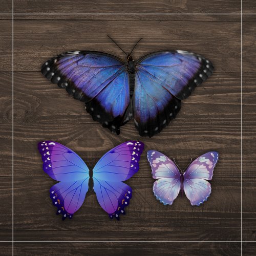 Purple Butterfly Collection Kiss_cut Vinyl Sticker