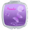 "Purple Butterfly" Compact Mirror