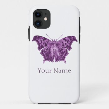 Purple Butterfly  Curiosities Iphone 11 Case by JoyMerrymanStore at Zazzle