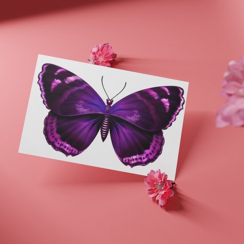 Purple Butterfly Custom_Cut Vinyl Sticker