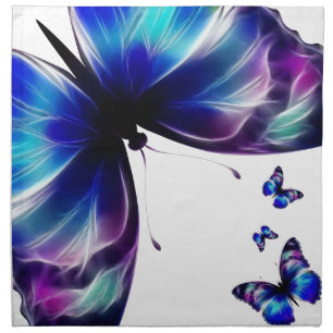 Purple Butterfly Dance American MoJo Napkin