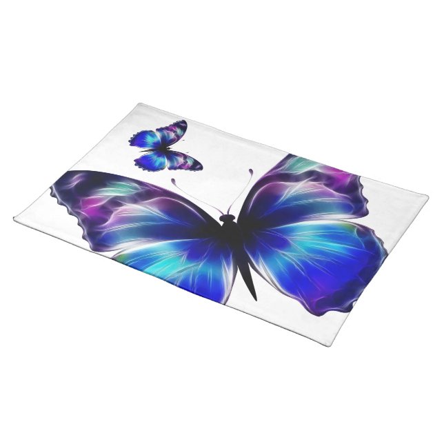 Purple Butterfly Dance American MoJo Placemat (On Table)