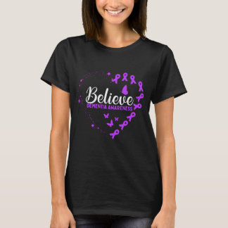 Purple Butterfly Dementia Awareness T-Shirt