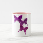 Purple Butterfly Design Mug