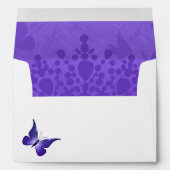Purple Butterfly Envelope for Invitations (Back (Bottom))
