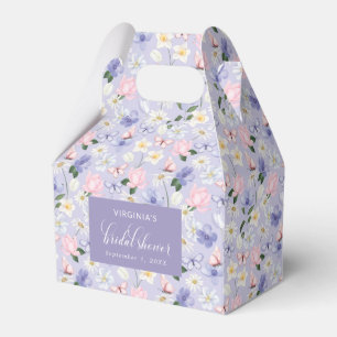 Purple Butterfly Favor Box
