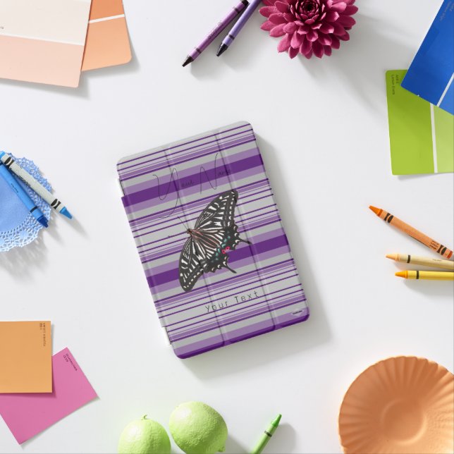 Purple Butterfly iPad Case HAMbyWG (In Situ)