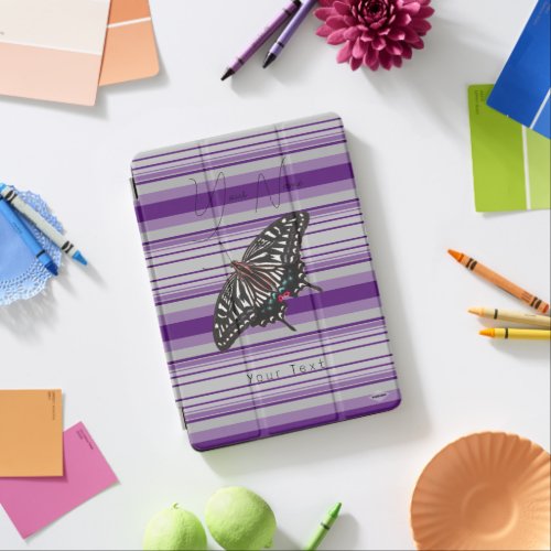 Purple Butterfly iPad Case HAMbyWG