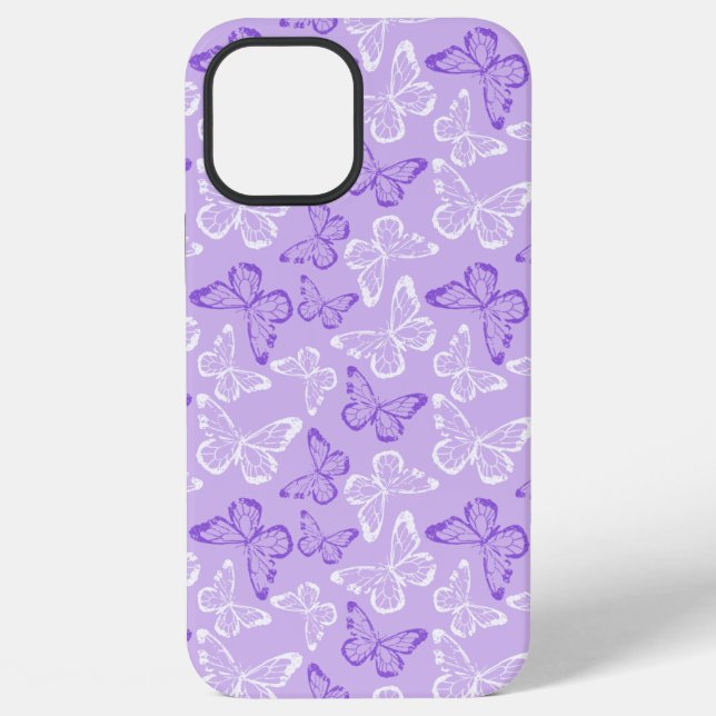 Purple Butterfly Iphone Case (Back)