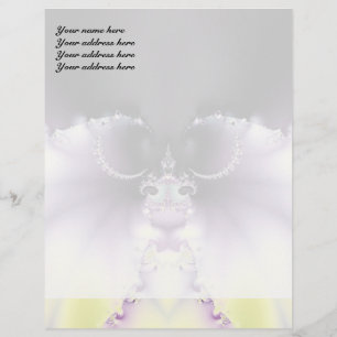 Purple Butterfly Letterhead