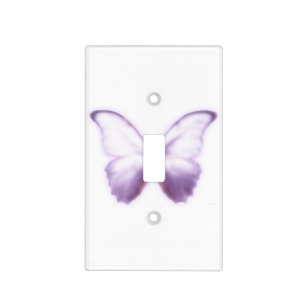 Purple Butterfly Kids Room Light Switch Plate Cover Choose Your Own Size 
