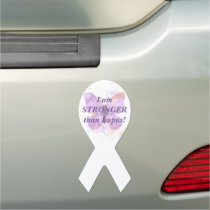 Purple Butterfly Lupus Warrior   Car Magnet