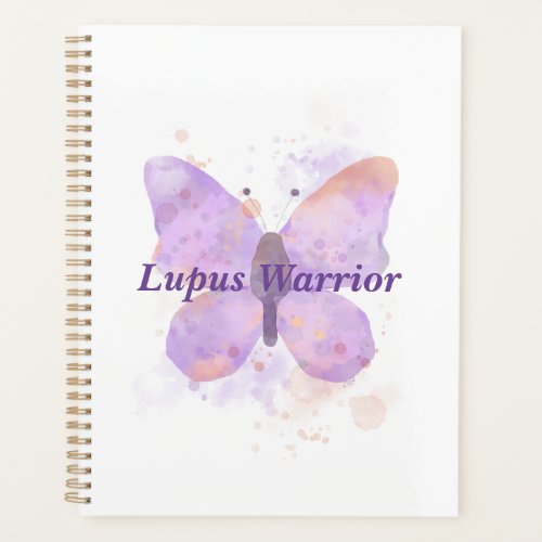 Purple Butterfly Lupus Warrior   Planner