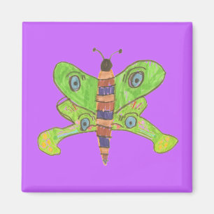Purple butterfly magnet