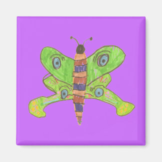 Purple butterfly magnet