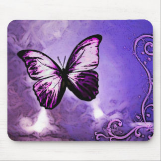 Purple Butterfly Mousepad