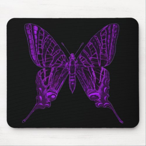 Purple Butterfly Mousepad