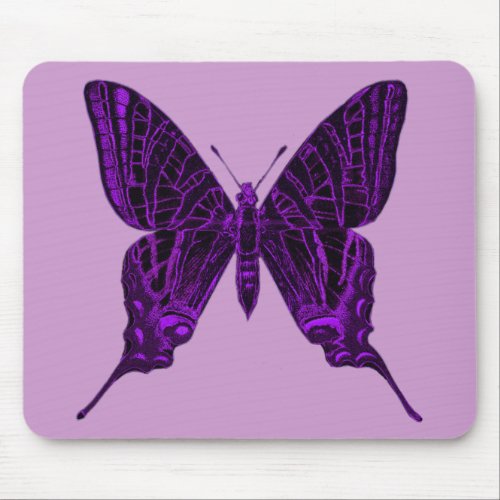 Purple Butterfly Mousepad