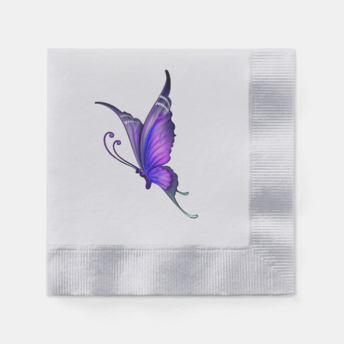 Purple Butterfly Napkins