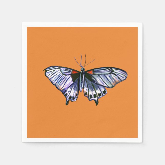 Purple Butterfly Napkins (Front)