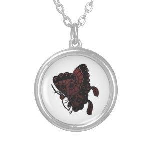 Purple Butterfly Necklace