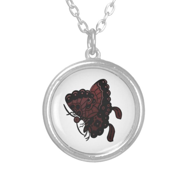 Purple Butterfly Necklace (Front)