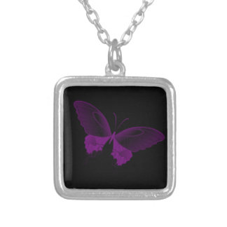 Purple Butterfly Necklace
