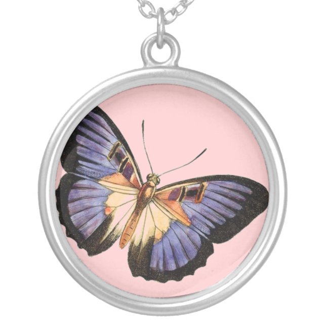 Purple Butterfly Necklace (Front)