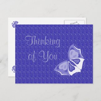 Purple Butterfly Note