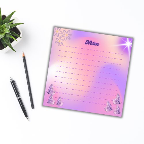 Purple Butterfly Passion  Notepad