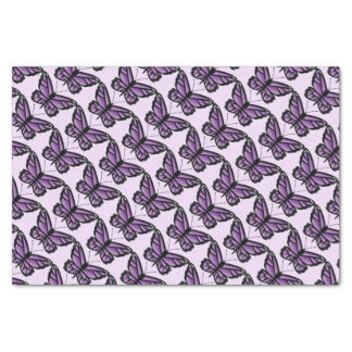 Purple Butterfly Pattern Tissue Paper
