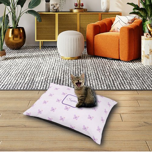 Purple Butterfly Pet Bed