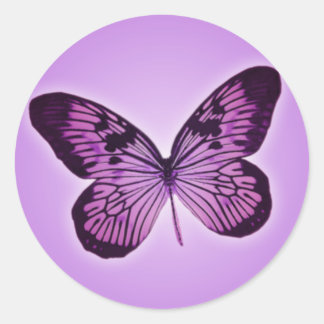 Purple Butterfly Sticker