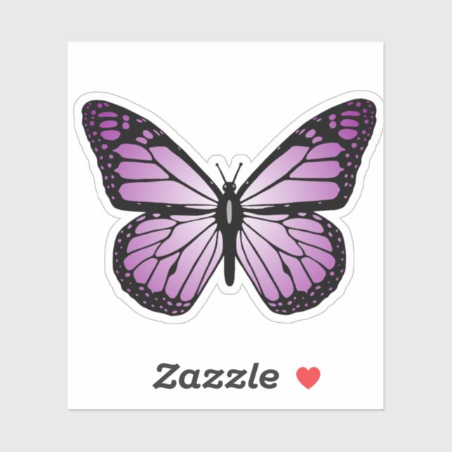 Purple Butterfly Sticker (Sheet)