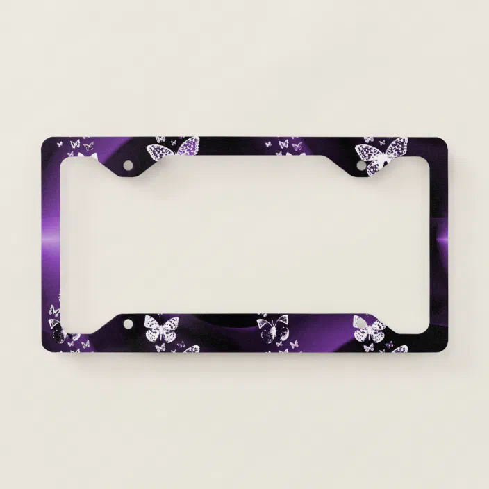 Butterfly License Plate Frame 