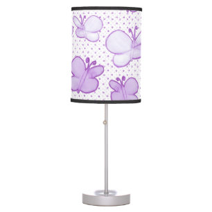 Purple Butterfly Table Lamp